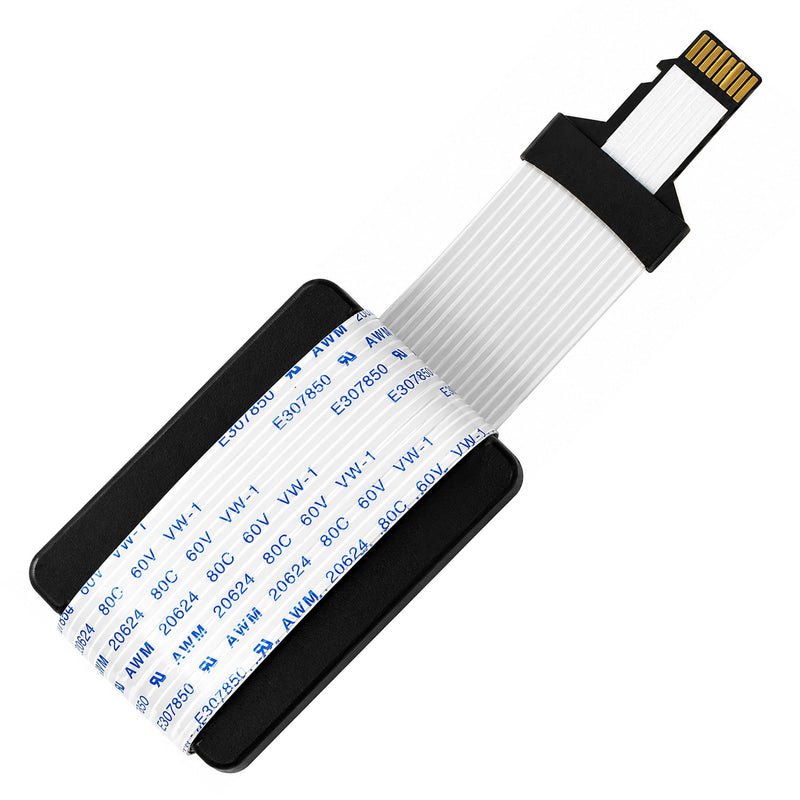 HQRP 2-Pack Micro SD to SD Card Male to Female Extension Cable Adapter - Flexible TF Card Extender for 3D Printer, Car GPS, DVR, Raspberry Pi, Ender 3 V2, CR-10