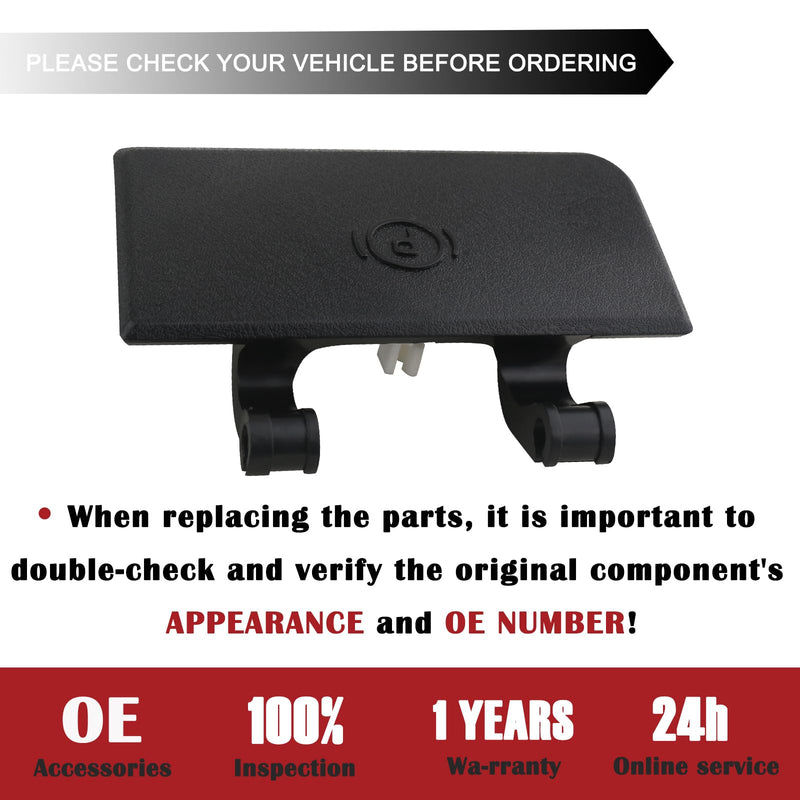TQPONLY 74401 Parking Brake Release Handle (Black) Compatible with Dodge Ram 1500 2500 3500 4500 5500 Truck Black