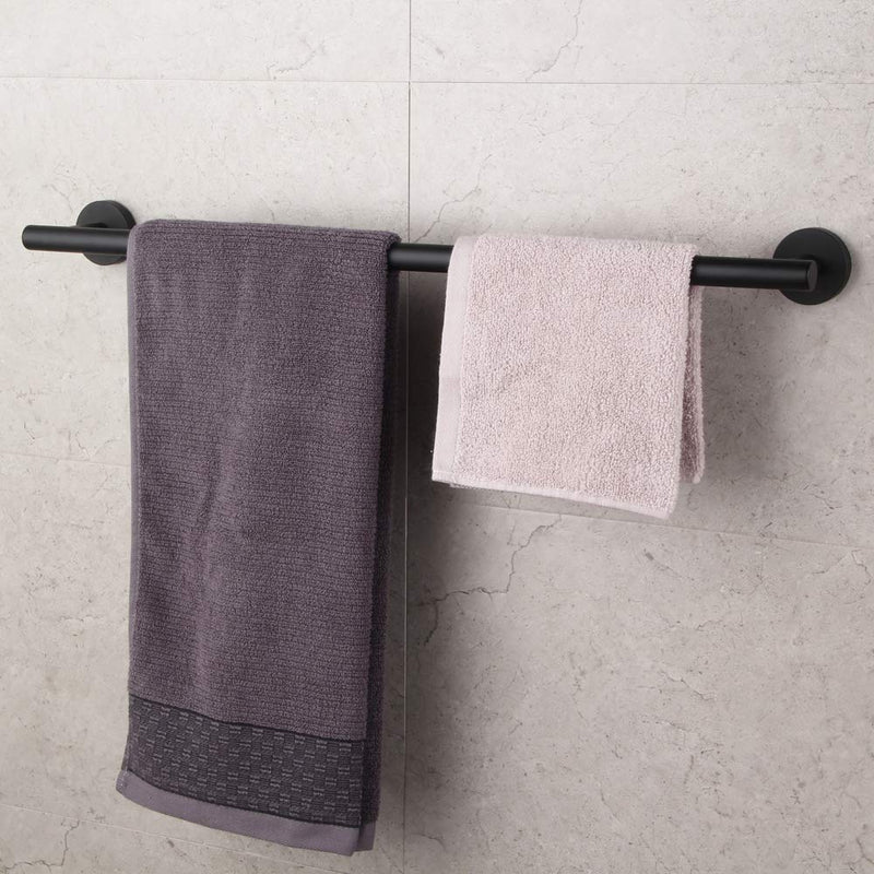 GERZWY Bathroom Towel Bar 33" Stainless Steel Towel Bar Matte Black Contemporary Style Wall Mount for Bath Kitchen AG1101C85-BK 33 Inch (Pack of 1)