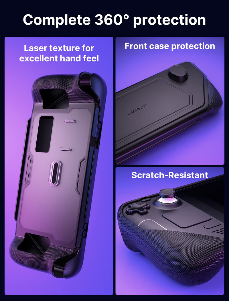 JSAUX PC0104 ModCase Compatible with Steam Deck/Steam Deck OLED, Steam Deck Modular Case Include 11-in-1 Docking Station, Detachable Front Shell, Body Protective Shell,Metal Bracket and Strap-Hub Set Hub Set