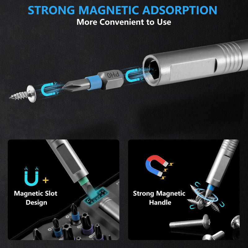 50 In 1 Ratchet Screwdriver Set, Multi Precision Bits Magnetic Ratcheting Screwdriver Set with Storage Case, Portable Repair Tool Kit for Furniture,Computer,Bicycle,Appliance,DIY Projects,Electronics