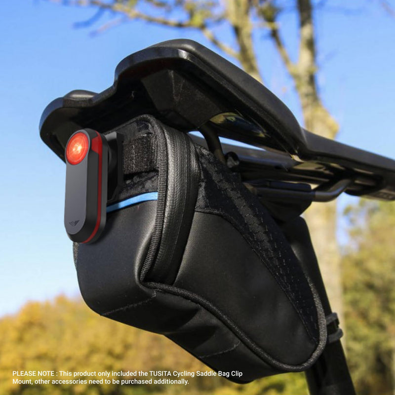 TUSITA Cycling Saddle Bag Clip Mount (Large Slot) Compatible with Garmin Varia RTL515, RTL510, RVR315 Large Slot