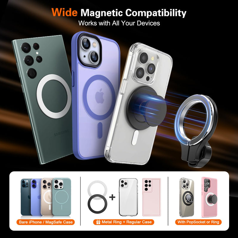 Magnetic Phone Mount for BMW X5/X6 2024-2026 & X7 2023-2026, 14.9in Screen | Clip-On 14.9" Screen Mount With Adhesive Support And Hidden Storage Tray; For Magsafe Iphones Or Phones With Metal Rings