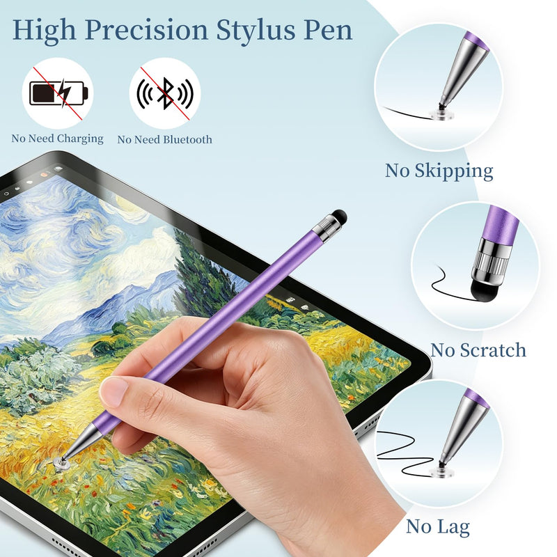 ChaoQ Stylus(3 Pcs),Stylus Pen for Touchscreen,2-in-1 Stylus Pen | High Sensitivity and Precision,Suitable for iPhone,iPad,Nintendo,Switch,Samsung,Google,Android,Tablets Touch Screens Devices 3 Mix Color