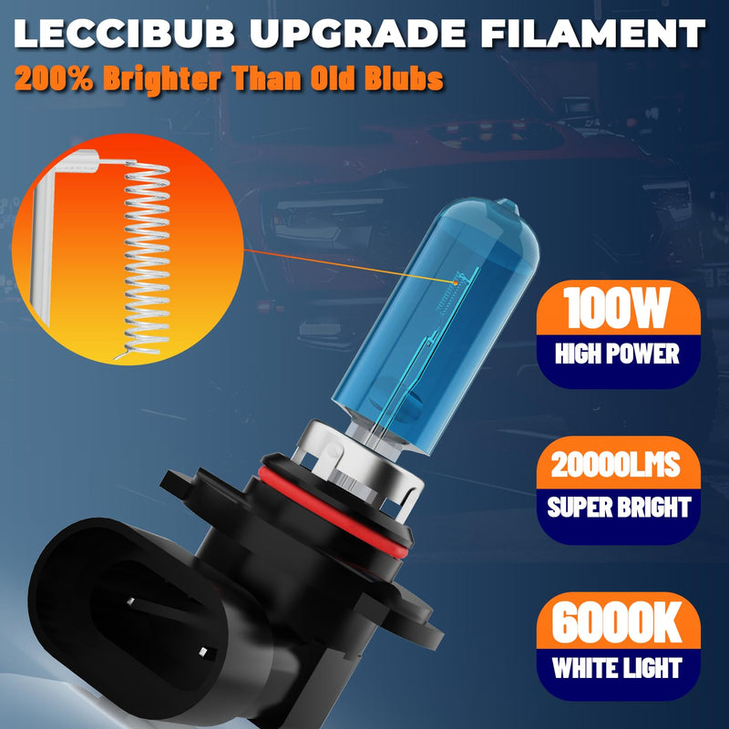 Headlight Bulbs Compatible With Nissan Pathfinder 2013-2016, 9005 High Beam + H11 Low Beam + H11 Fog Lights Halogen Light Bulb, Super Bright 6000K White, Plug and Play, Pack of 6