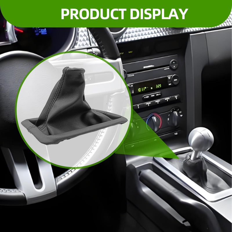 Transmission Shifter Boot Cover, Shifter Boot Cover Compatible with Fd Mustang 2005-2009, Replaces OE #8R3Z-7277-AA, 8R3Z7277AA
