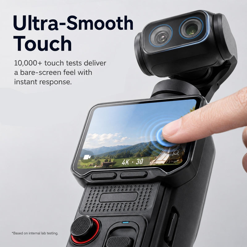 PULUZ Screen Protector & Lens Protector for Insta360 Luna Ultra, 9H HD Tempered Glass Screen Film, Ultra Clear Anti-Scratch Anti-Fingerprint Camera Screen & Lens Protection Set (Transparent)