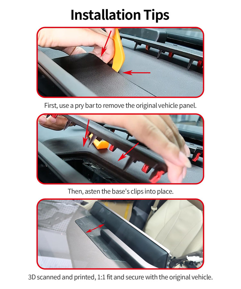 Wireless Charger Car Phone Holder for Toyota Highlander/Hybrid 2020-2026 | 8/12.3" Screen, Auto Clamp Cell Phone Mount Accessories 15W Qi Fast Charging Stand Compatible with iPhone Android, GPS Cradle