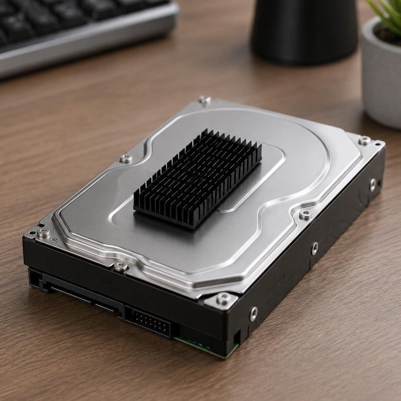 4 Pieces Heatsink Cooler 80 x 40 x 11mm Black Aluminum Heat Sink | Heatsink Kit with Thermal Conductive Adhesive Tape, Thermoelectric Cooler, Radiator Coolers, for 3D Printer Motor