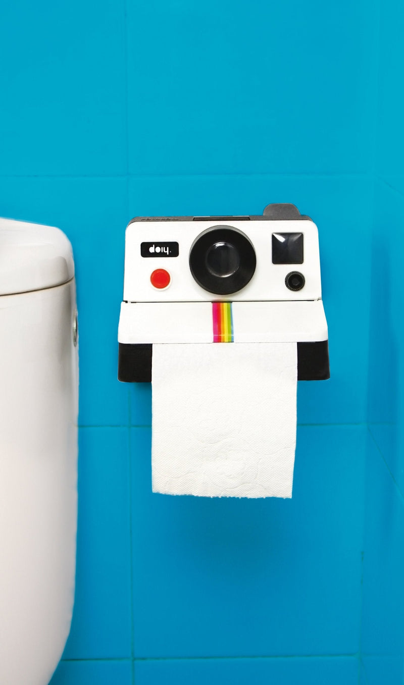 doiy chinka Polaroll Instantly at Hand 80S Style Retro Camera Toilet Paper Roll Holder