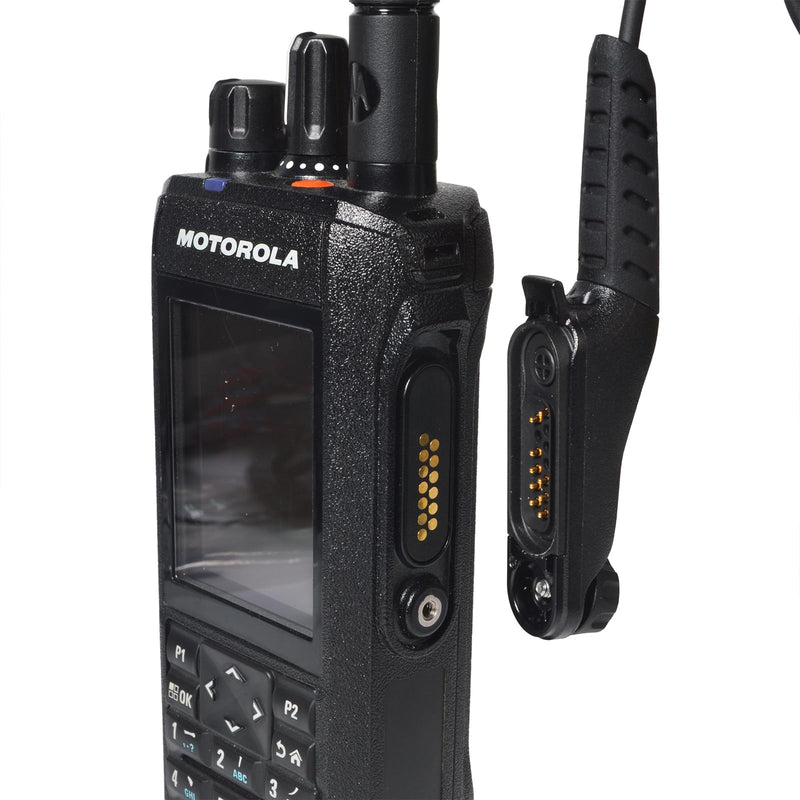 UAYESOK Earpiece for Motorola R7, APX N70 N50 N30, ION Series, MXP600 | 3-Wire, Separate Big Ptt Button and Speaker, Pro-Grade Surveillance Handheld Radio Headset