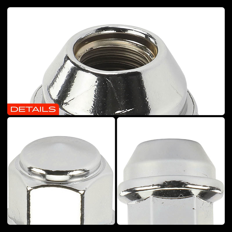A-Premium M12-1.50 Wheel Lug Nuts Compatible with Ford & Lincoln | for Ford Escape Fusion Focus Ranger EcoSport Transit Connect Lincoln MKZ MKC Front or Rear Side 10-PC Set 10PCS