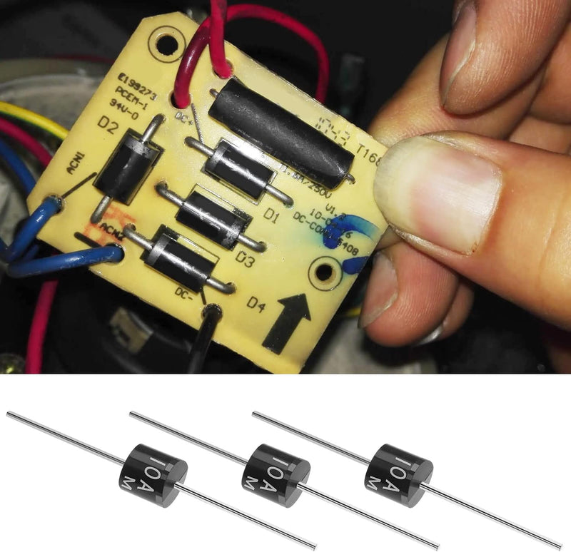  [AUSTRALIA] - Blocking diode 12V, diode 10A, rectifier, 10A10 diode diode 12 50 pieces 10A10 1000V 10A high voltage rectifier diode rectifier diodes