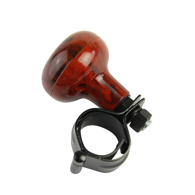 Woodgrain Steering Wheel Spinner Knob | Universal Fit for All Cars, Trucks, Semis, Tractors, Boats, Golf Carts | Suicide Power Handle Accessory