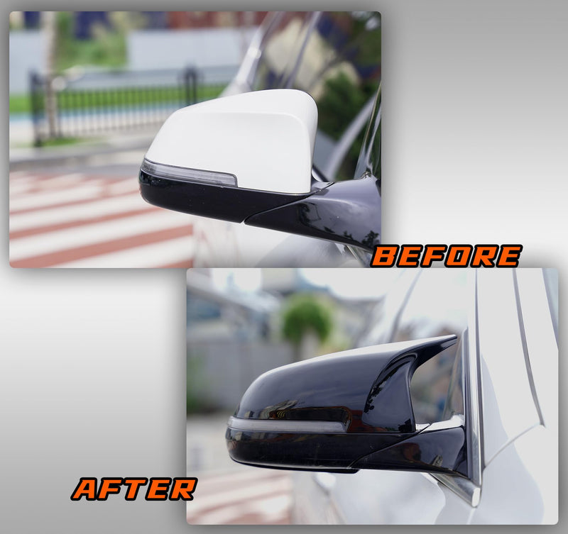 Mirror Caps for F10 - Durable Quality Glossy Black, Mirror Covers Compatible with F10 F11 F18 2014-2018 - Upgrade Your Ride Now 2013-2018