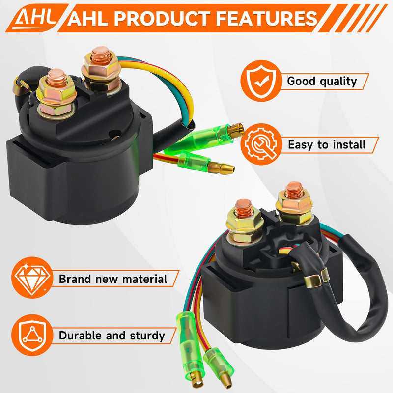 AHL Starter Solenoid Relay for Honda TRX400EX Sportrax 2002-2007 ATV / TRX300EX Sportrax 2001-2006 / TRX300EX FOURTRAX 1993-2003 / TRX400EX FOURTRAX 1999-2004