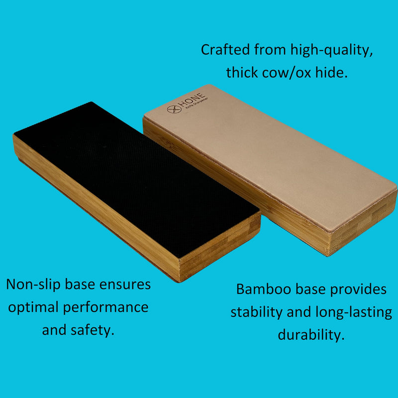 𝗛𝗢𝗡𝗘 𝗟𝗲𝗮𝘁𝗵𝗲𝗿 𝗦𝘁𝗿𝗼𝗽: Elevate your knife's sharpness with this premium accessory from the 𝗛𝗢𝗡𝗘 Knife Sharpener system.