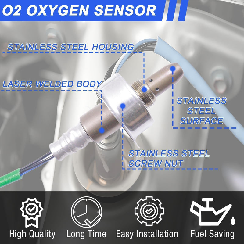 Oxygen O2 Sensor 234-9091 234-4462 Downstream Upstream Compatible with 2008 2009 2010 2011 2012 Honda Accord 2009-2014 Acura TSX 2.4L L4 Replaces # 36531-R40-A01 36532-R40-A01 Upstream & Downstream