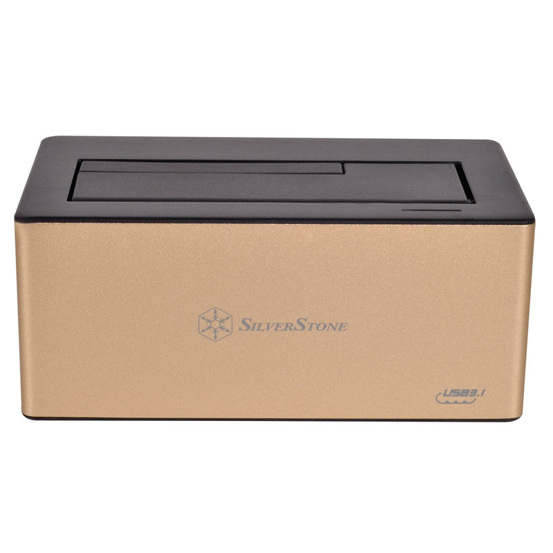 SilverStone Technology External Hard Drive Docking Station Supports One 2.5" or 3.5" Drive RL-TS11G-C