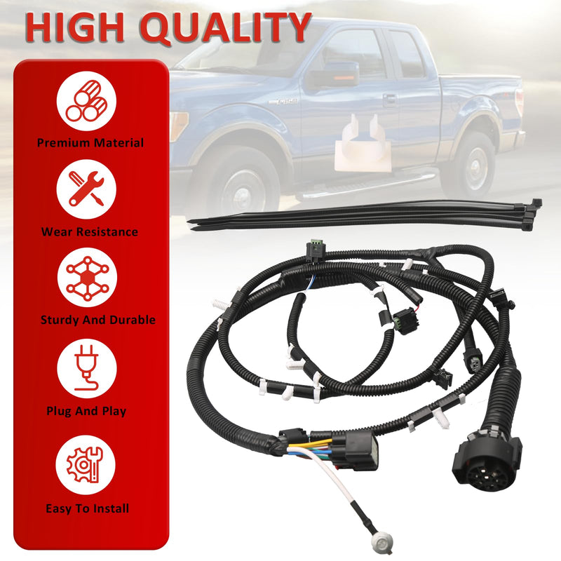 Trailer Hitch Tow Wiring Harness with Reverse Park Aid Proximity Sensor Compatible with Ford F150 2009-2014 Replace BL3Z-13A576-C BL3Z13A576C DL3T-13A576-CD