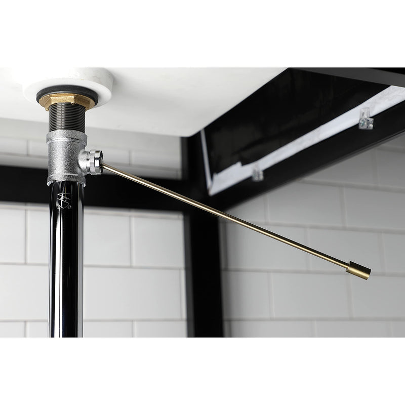 Kingston Brass Fauceture KS8103 Pop-Up Drain without Overflow, Antique Brass