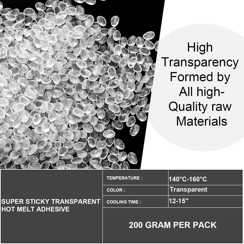 Maitys 200g 4000 Pcs Hot Melt Edge Bander Glue Hot Melt Glue Pellets Adhesive for Edge Banding Machine for EdgeBanding Machine Albums Envelope Seal Papers Viscous(Clear) Clear