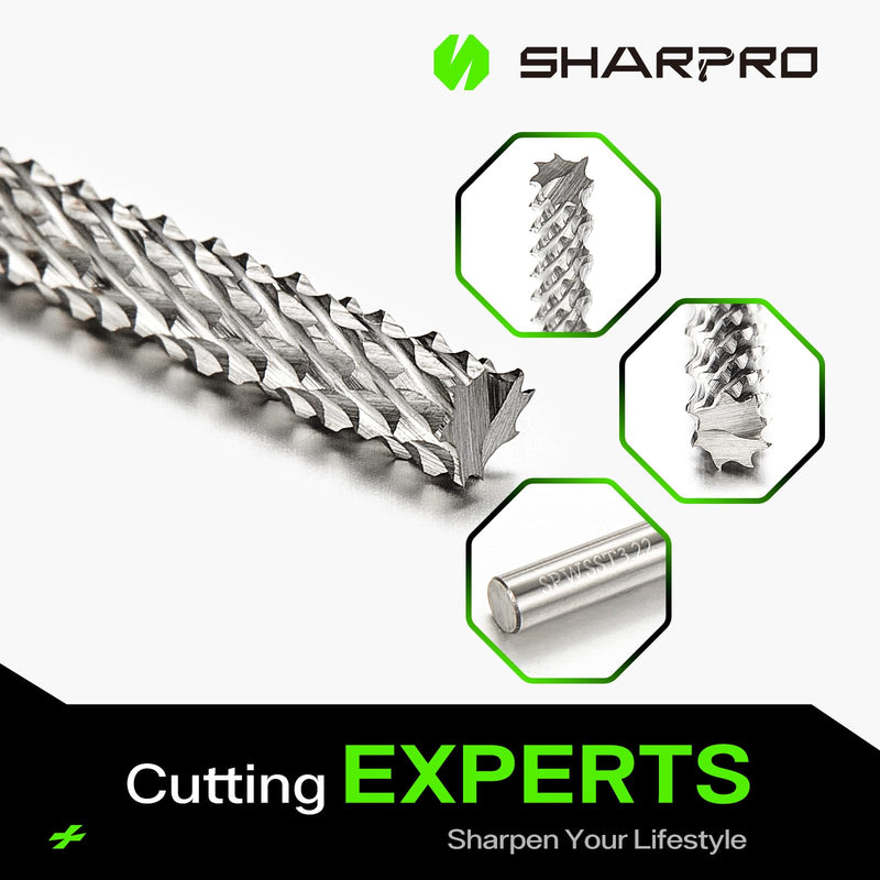 1/8 Tungsten Carbide Burr Bits 1/8 Shank, Metal Cutting Bits Compatible with Dremel Metal Grinding, Side Cutting Drill Bit for Meta Wood Steel,Rotary Rasp for Carving Cutting Engraving Grinder 1/8 DIA - 1/8 SHANK 3