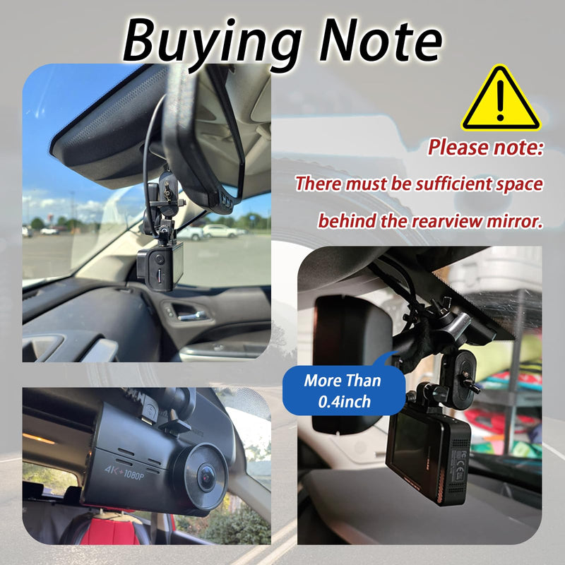 2026 Upgraded Dash Cam Mount with 16 Connectors,360° Adjustable Dash Cam Mirror Mount Compatible with Vantrue UGSHDI APEMAN Crosstour,Universal Dashs Cams Holder Car Accessories