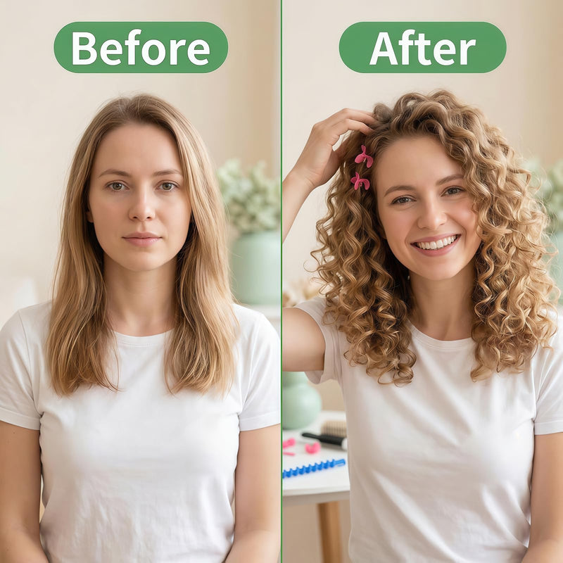 26 Pcs Spiral Hair Perm Rods Plastic Medium/Long Barber Hairdressing Styling Curling Perm Rod Hair Rollers Hair Curler Salon Tools for Women Ladies Girls(6 Inch)