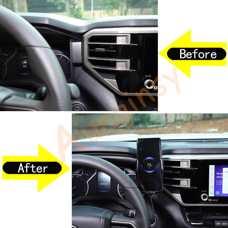 Car Dashboard Phone Holder Compatible with Toyota Tundra/Sequoia 2022-2025 Car Center Console Dash Panel Clip Cell Phone Holder Multifunctional Phone Mount Phone Stand Accessories Fits All Smartphones Type-B(Right)