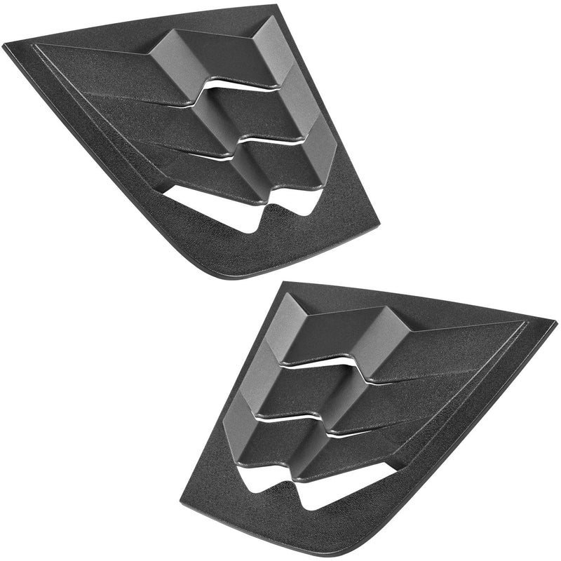 Bonbo Side Window Louvers Air Vent Scoop Shades Cover Blinds ABS Fit for Dodge Charger 2011-2023 in GT Lambo Style Custom Fit (Matte Black)