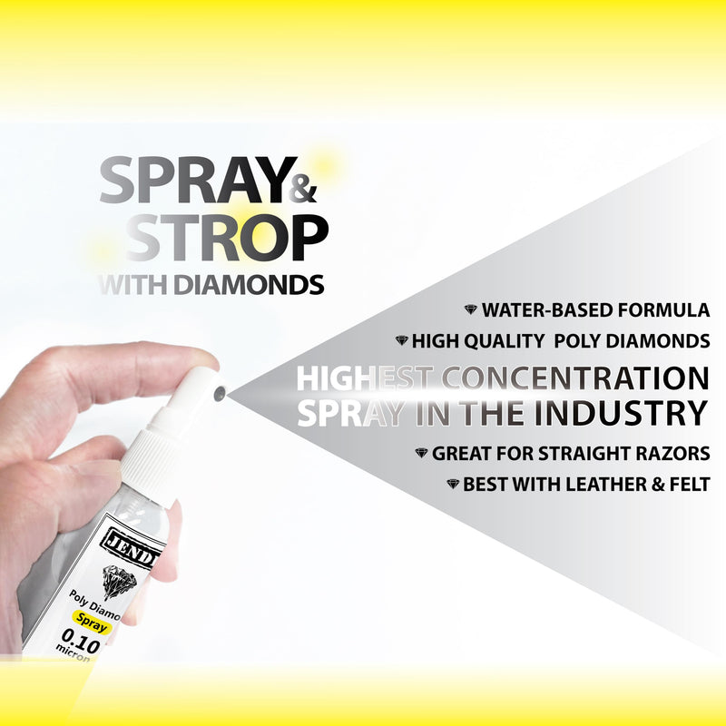Jende 0.10 Micron Poly Diamond Stropping Spray 50ml |Custom Formulated for Knives & Razors