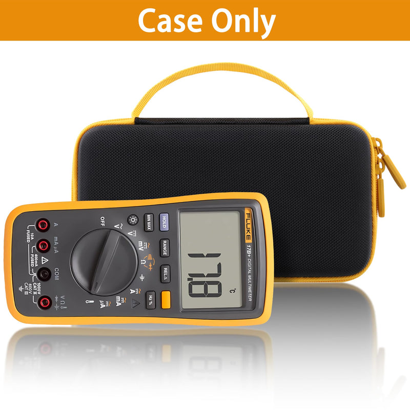 Aenllosi for Fluke 15B+/17B+ Digital Multimeter Hard Case,Fluke Volt Meter Organizer (Case Only)