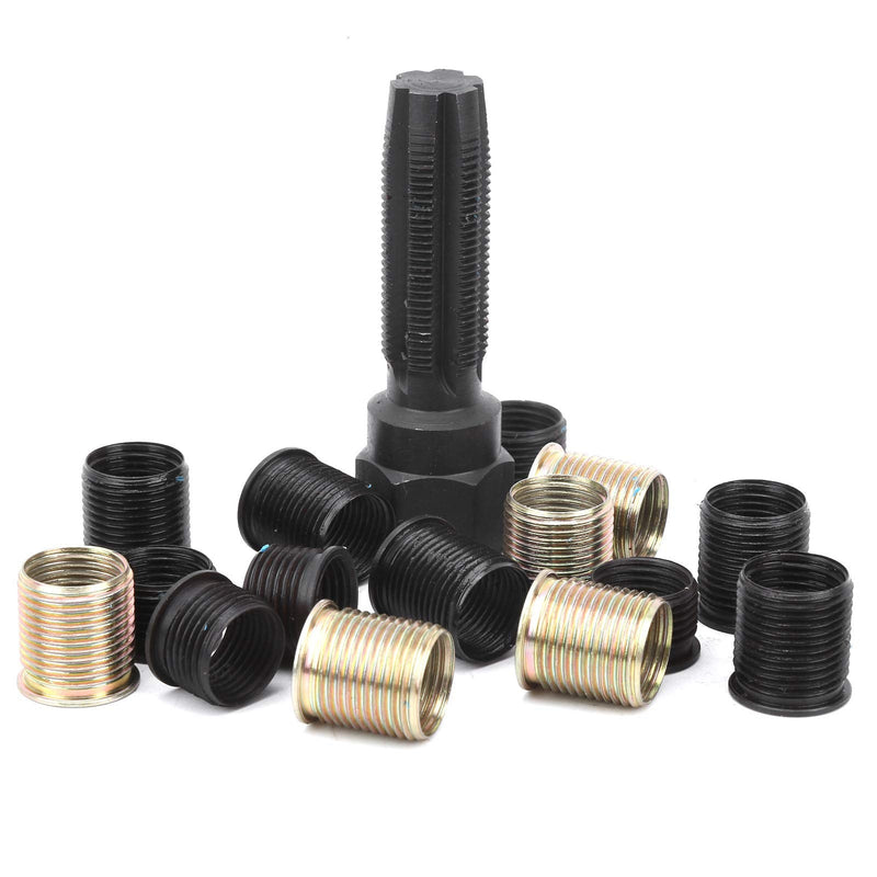 Spark Plug Rethread, Spark Plug Thread Repair Kit, M14x1.25 Spark Plug Thread Repair Tool Screw Tap Portable Carbon Steel Rethread Kit for, Tools