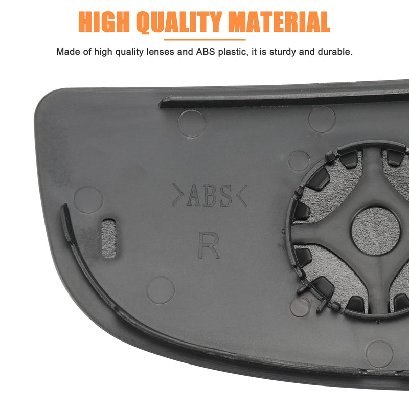 Compatible With Ford Transit T150 T250 T350 2015 2016 2017-UP Passenger Right Side Mirror Glass, Lower Tow Mirror with backing plate, Replace BK3Z17K707B Lower - Passenger Side (Right)
