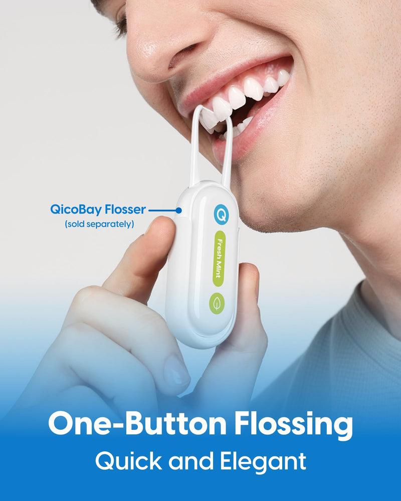 Refill Floss Capsules for Auto-Restringing Flossers, Not for Standalone Use, 90 Continuous Uses Each, PFAS-Free, Zero-Waste, Lemon (6-Pack) 6 Pack