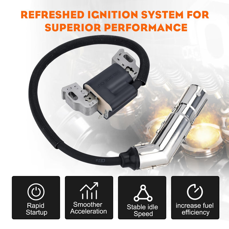 HIPA 595304 Ignition Coil Magneto Armature for Brigg Stratt 799650 592841 795315 495859 17HP 17.5HP 19.5HP 20HP Intek OHV Engine