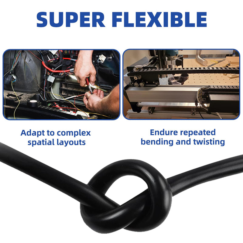 14 Gauge 100% Pure Copper 4 Conductor 14/4 Flexible Shielded Wire 15FT, UL2464 14AWG 4 Core EMI/RFI Shielding Shielded Cable for Automotive, 3D Printer,CNC VFD Spindle, Stepper Motor, Sound, Speaker