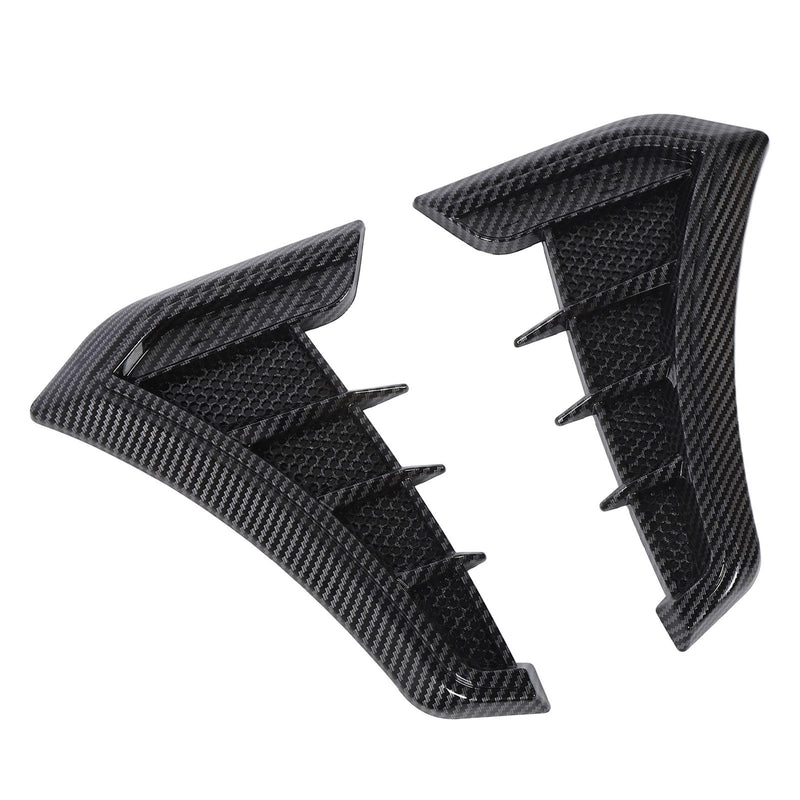 Side Vent Trim 1 Pair Side Vent Trim Sporty Look Enhanced Performance Side Mudguard Air Wing Vent Trim Sticker for 1 Series E90 E91 (Carbon Fiber Style) Carbon Fiber Style
