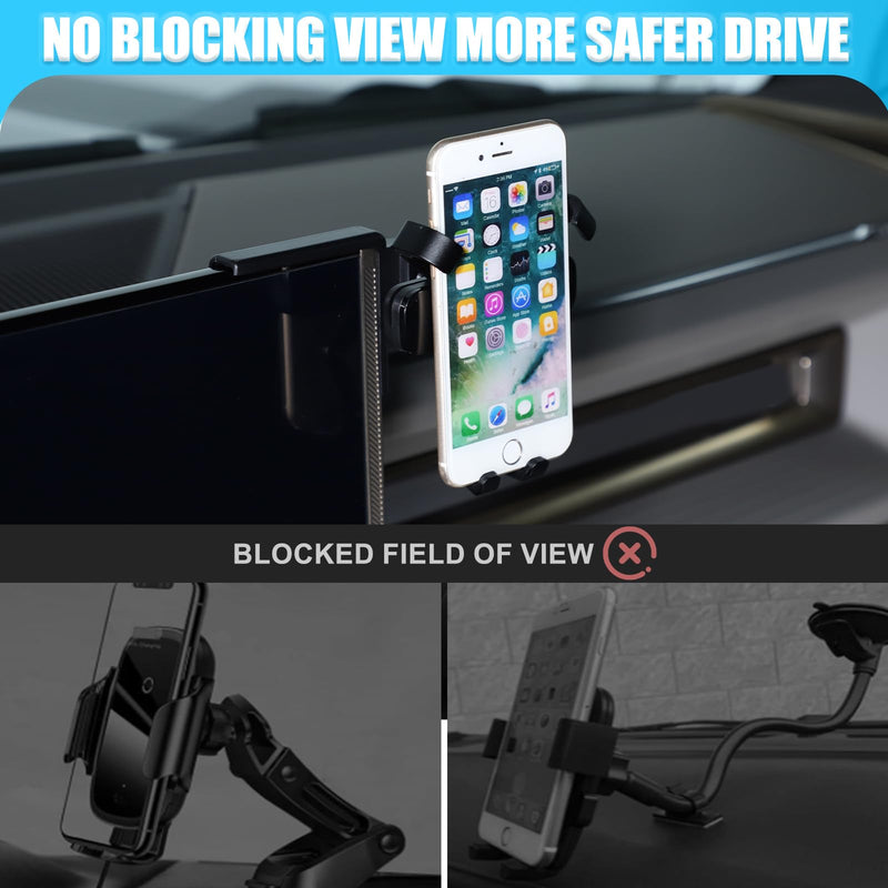 Car Phone Holder Mount for Hummer EV SUV Pickup Truck Accessories 2022-2024 2025+ Right Side of Navigation Screen Rotatable Fixed Mobile Phone Holder for Car Fit for iPhone Universally Smartphones (B)