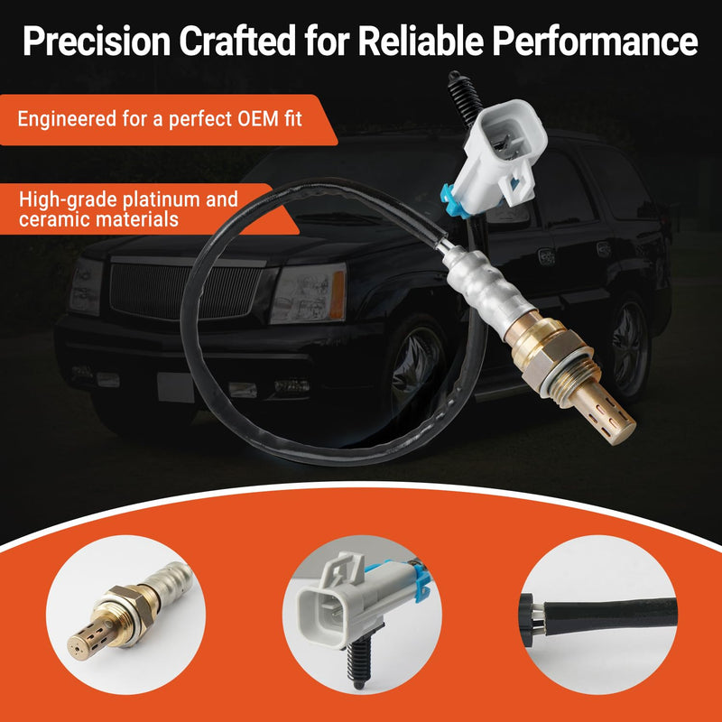 Set of 2 Oxygen Sensor Upstream Downstream O2 Sensor Compatible with 2003-2005 Chevy Silverado Suburban Avalanche 1500 Tahoe, GMC Yukon Yukon XL Sierra 1500, Cadillac Escalade 5.3L V8 Replace 234-4668