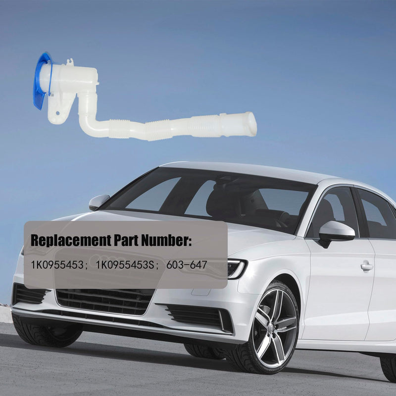 1K0955453 Windshield Washer Fluid Reservoir Pipe Cap Compatible with VW Eos Golf Bora GLI Jetta Rabbit Audi A3 Replaces 1K0955453S 603-647