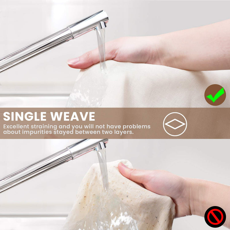 Cheese Cloths for Straining, Grade 100, 30 x 30inch 10 Pack, Hemmed Cheesecloth for Cooking, 100% Combed Unbleached Cotton Cheese Cloth 30x30'' 10 Pack
