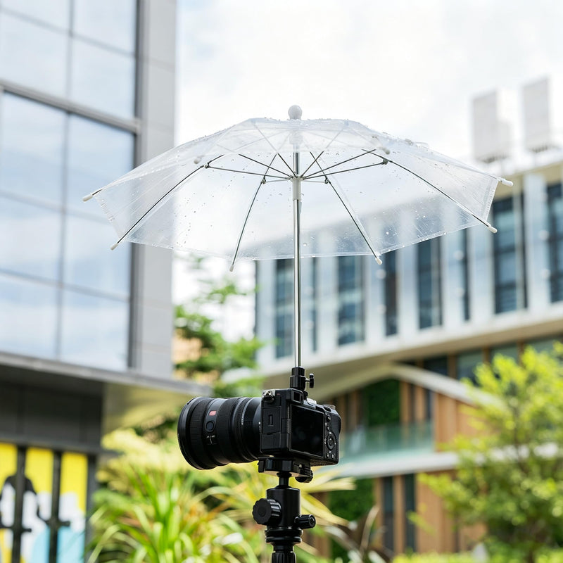 19.7" Camera Hot Shoe Umbrella Clear Camera Umbrella(NOT for Sunshade) | Transparent,Camera Umbrella Rain Cover for Nikon Canon Sony Fuji Mirrorless Cameras & Lenses Outdoor Shooting Photos Video 19.7" Camera Umbrella(CLEAR)