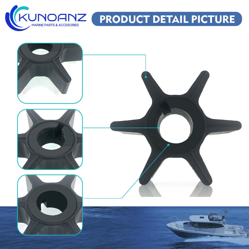 47-F433065-2/1 Water Pump Impeller For Mercury Chrysler Force 35 45 50 55 HP Outboard Sierra 18-45003 47-F433065 47-F433065-1 35HP 45HP 50HP 55HP 35 45 50 55HP