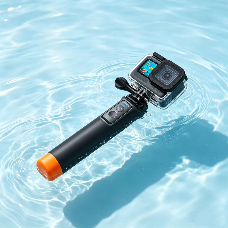 Suptig Floating Selfie Stick with Remote Control, Floating Handle Grip, Remote Handle Stick Compatible for GoPro 13/12/11/10/9/8, DJI Action 6/5 Pro, for Insta 360X2/X3/X4/X5.