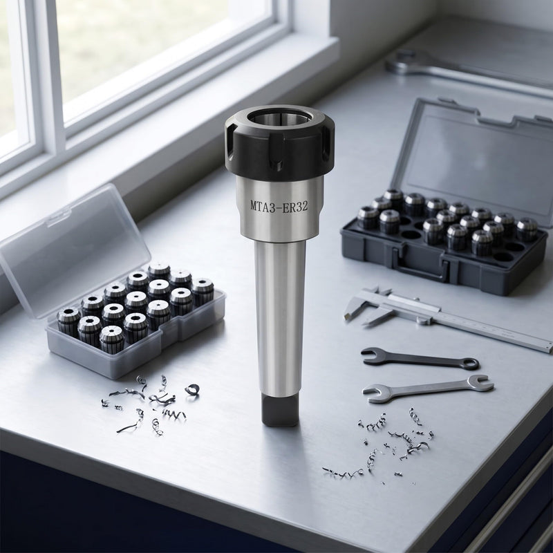ER32 Collet Holder MT3 Morse Taper Shank for CNC Milling Lathe and Precision Metalworking