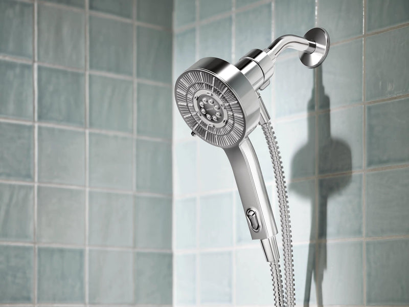 Moen Chrome Handheld That Saves Hot Water with Eco-Performance and Magnetic Docking System, 230H2EP