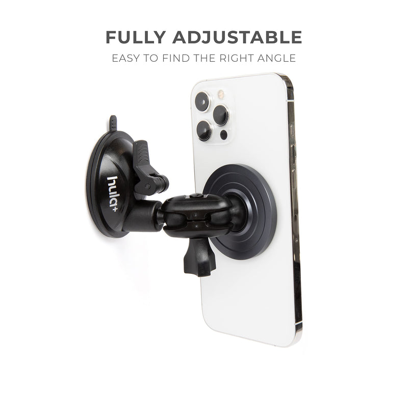 MagSafe Phone Holder Portable Mount, Reusable Stand for Shower, Mirror, Kitchen, Window, & Bathroom Compatible with MagSafe Adjustable Rotation for Content, TikTok, Movies & Music