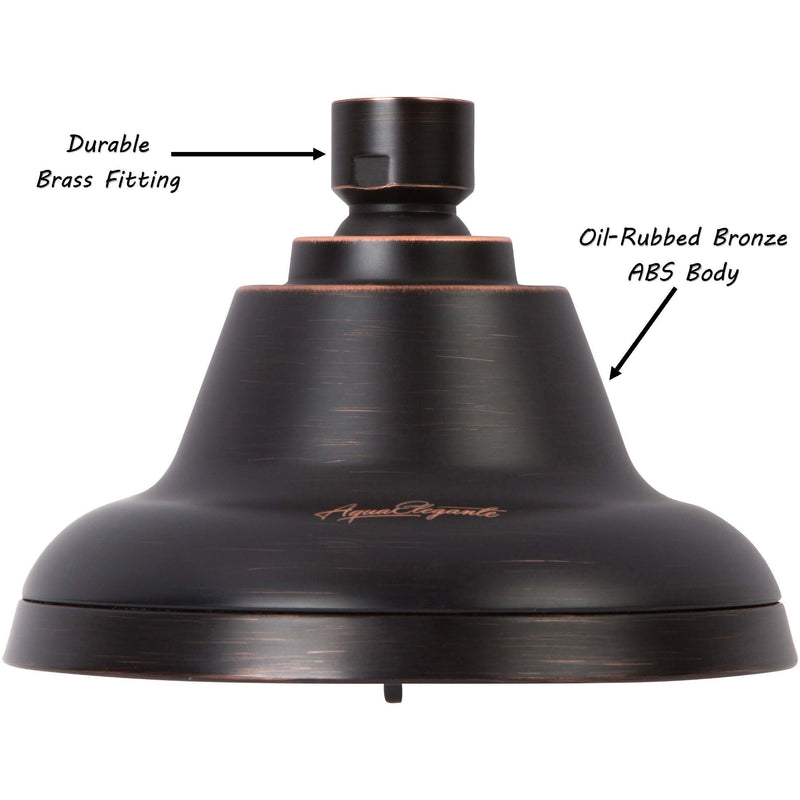 Massage Shower Head With Mist - High Pressure Boosting, Multi-Function, Massaging Rainfall Showerhead For Low Flow Showers & Adjustable Water Saving Nozzle, 2.5 GPM - Oil-Rubbed Bronze Oil Rubbed Bronze